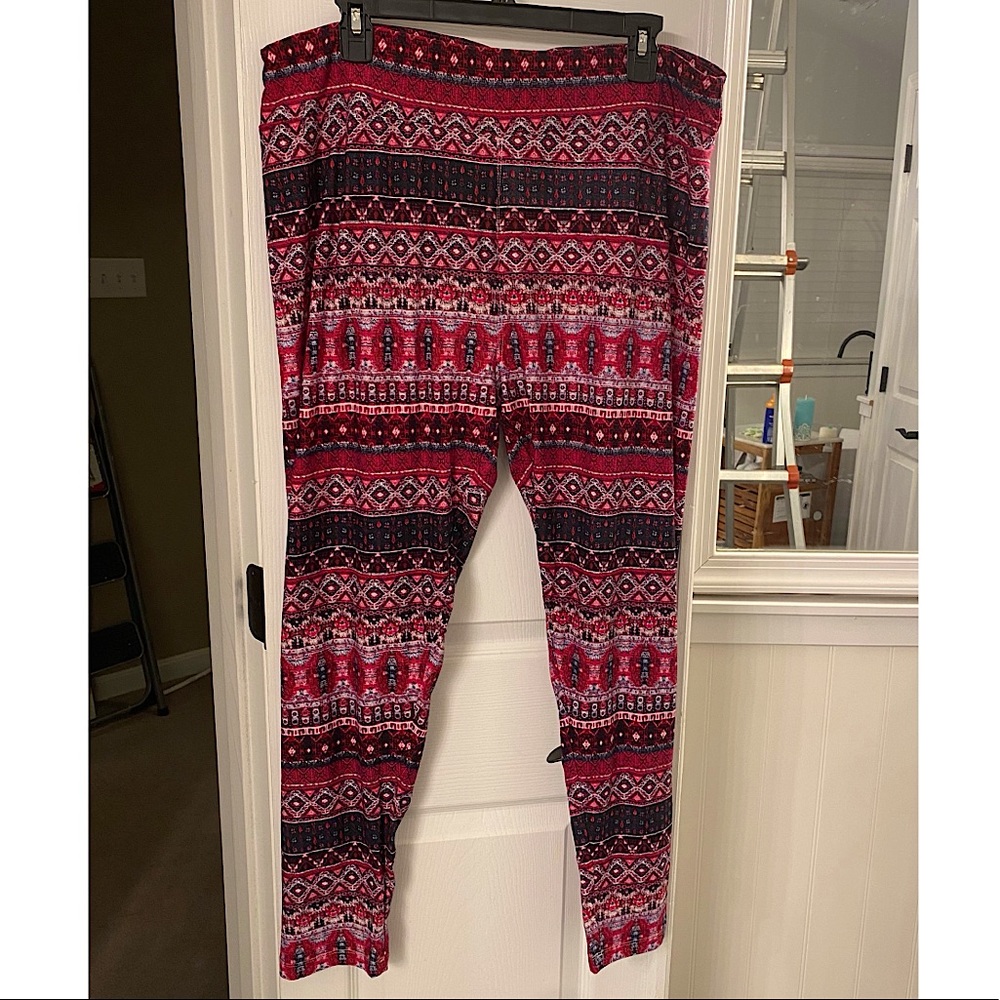 Legacy red, black, and white leggings. NEVER worn.